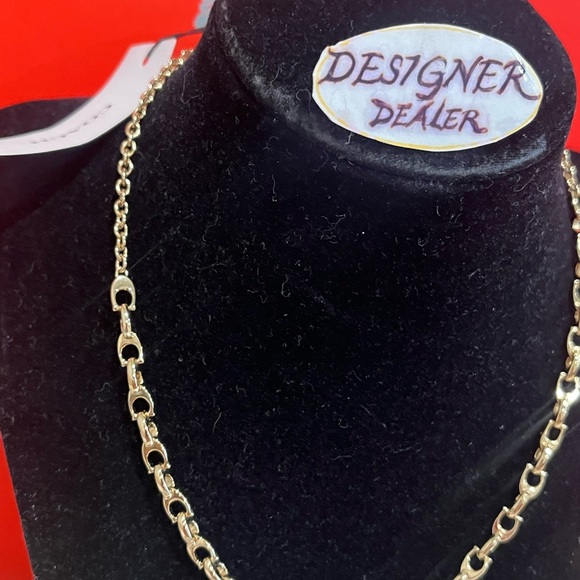COACH Signature C Link Necklace New - Picture 4 of 8